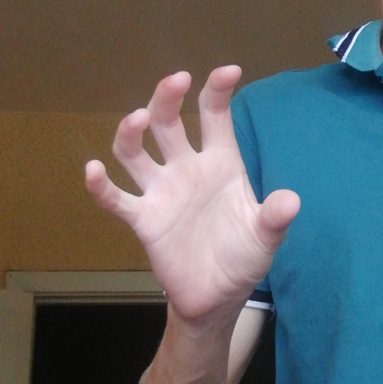 Open hand palm angle: reference photo 2 by HaGRID v2