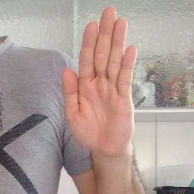 Open hand palm angle: reference photo 4 by HaGRID